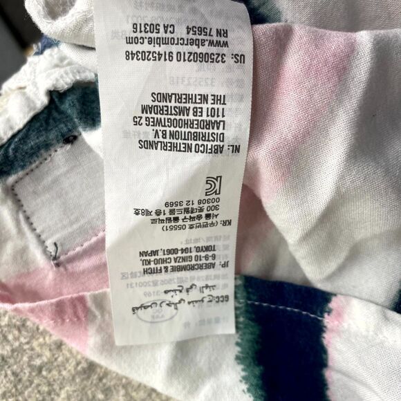 Hollister Light‎ Pink, White Short Sleeved Button Down Mens Size XS - Picture 10 of 12